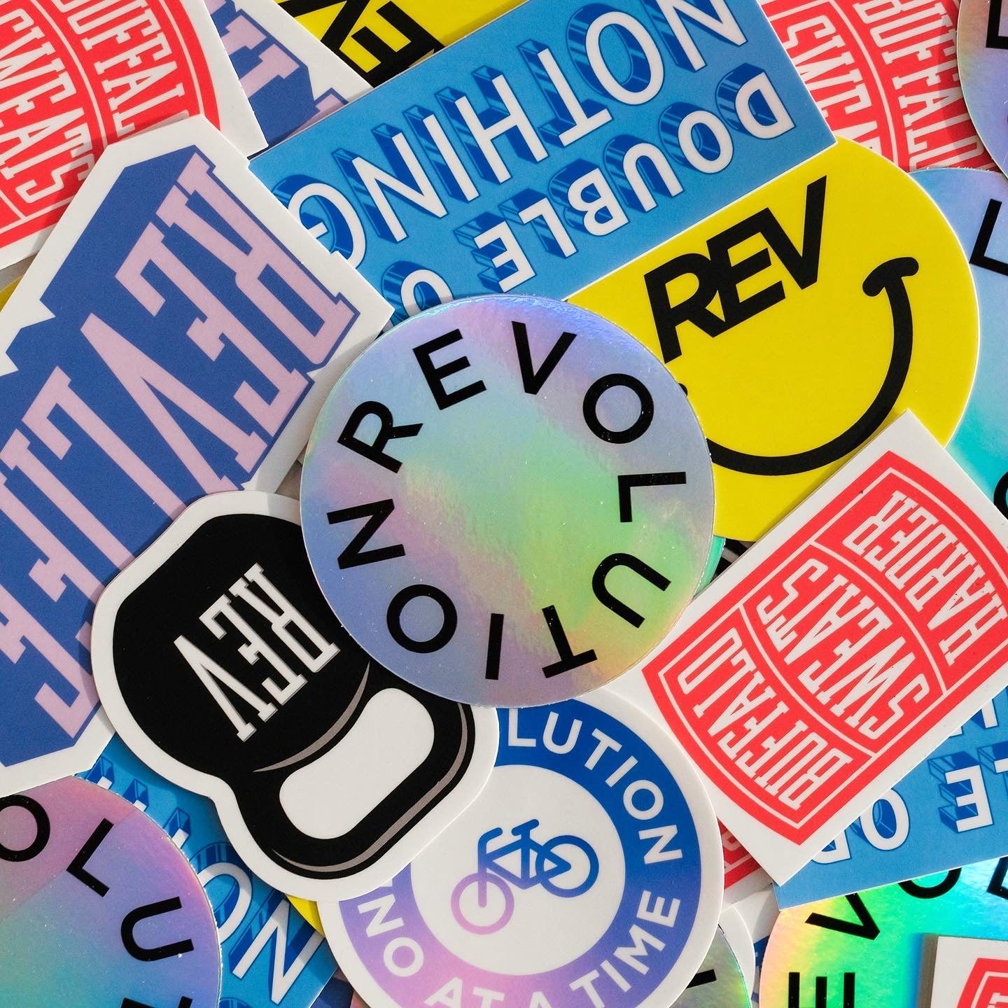 Revolution Holographic Sticker