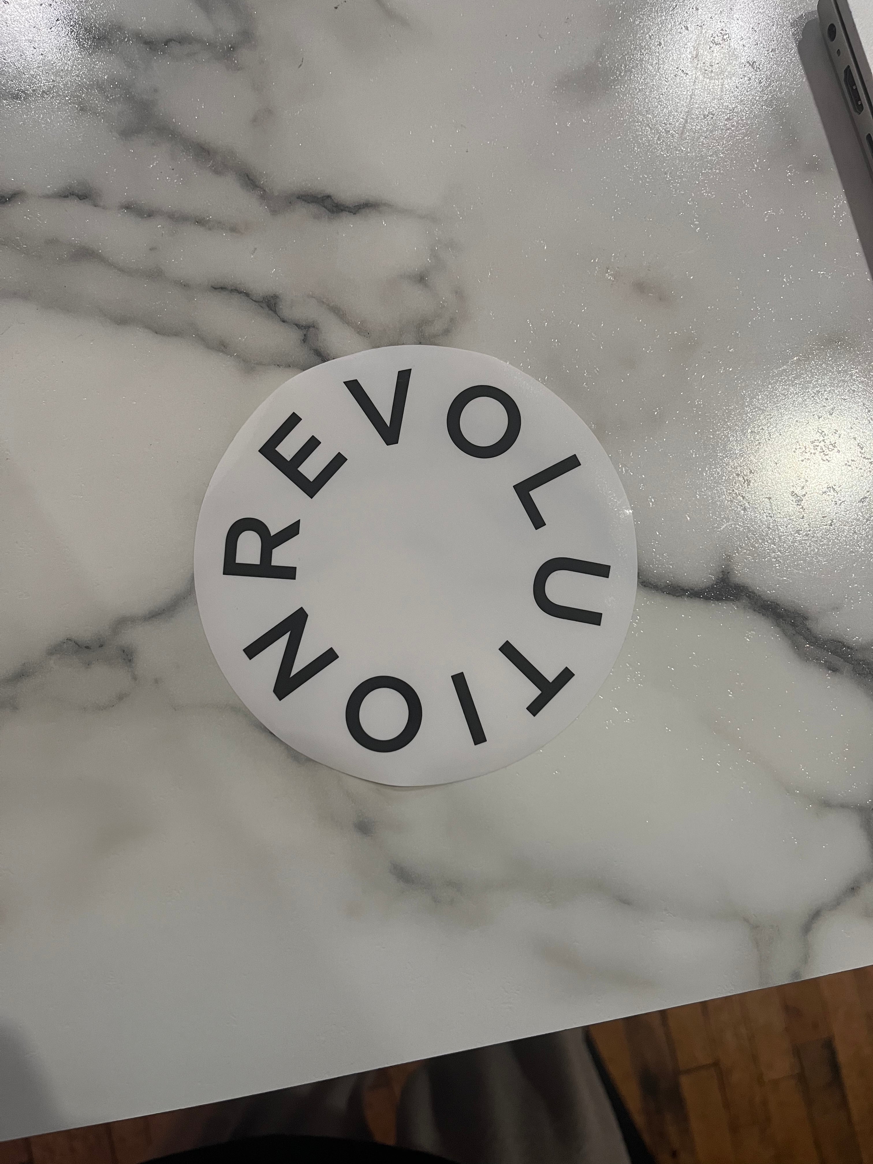 Revolution Circle Logo Sticker